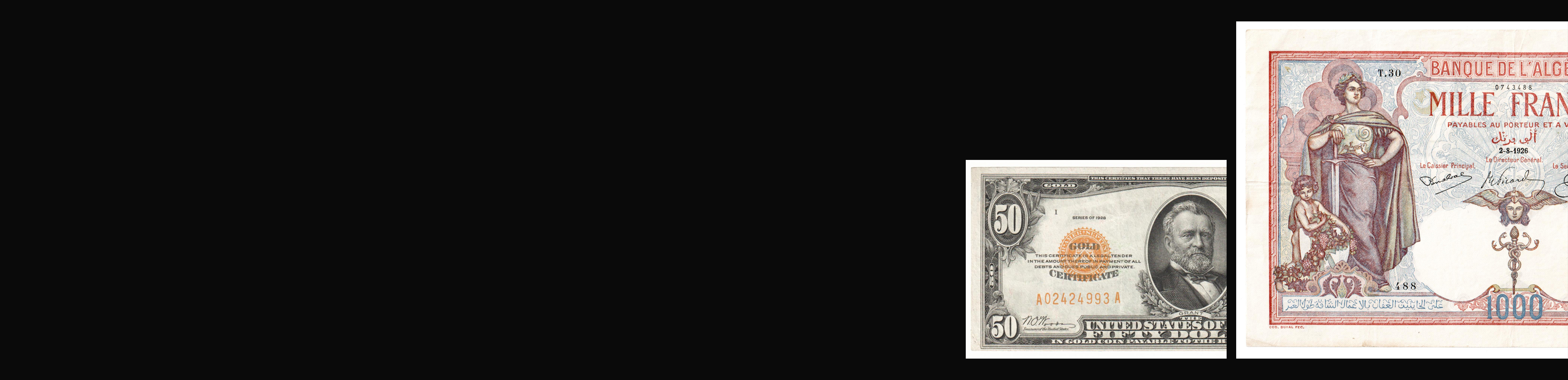 Аукцион W26 Деньги Мира - Банкноты Африки и Америки